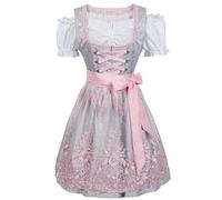 Générique Robe Pour Femmes Été Octoberfest - robe Dirndl pour femmes, Costume traditionnel du Festival de la bière allemande Robe D Hiver (Pink, XL)