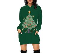 Générique Robe Pull De Noel Femme Noël Chic Grande Taille Velours Rouge Moulante Lumineux Sweat Noir Motif Drole Portefeuille Hiver Sexy Longue