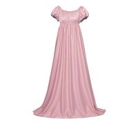 Générique Robe Regency pour femme années 1800 en satin vintage