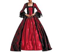 Générique Robe Renaissance Femme Deguisement Medieval Costume Steampunk Princesse Médiévale Elfe Coiffe Medievale Viking Déguisement Arwen Médiéval Corset Halloween