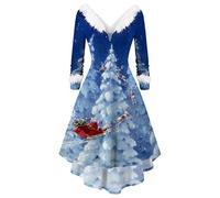 Générique Robe Sapin De Noel Femme Père Noël Féminine Carnaval Festive Fêtes Familiales Tenue Féerie Verte Tissu Scintillant Paillettes Dorées Costume Dentelle Perles Nœud Papillon