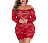 Générique Robe Sexy Femme rotique Club libertin Dentelle Transparente Bustier Manche Longue Courte ete Moulante Lingerie Nuisette Coquine Hot vêtements de Nuit