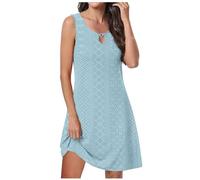 Générique Robe SoiréE Femmes Robe de Plage Mode Rayure sans Manches Dos Nu Camisole Plage Mini
