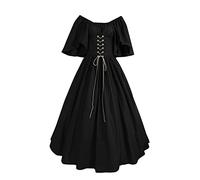 Générique Robe Sorciere Déguisement Médiéval Femme Elfe Gothique Fille Arwen Costume Moyen Age Medievale Coiffe Tenue Pirate Victorienne Steampunk Halloween