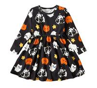 Générique Robe Sorcière Enfant Fille,Tenue Halloween Fille 10 Ans Rose Costume Set Magique Pour Enfants Imprimée De Princesse Et Sac Deguisement 11 Mon 1Er Ensemble (Multicolour,6-9 mois)