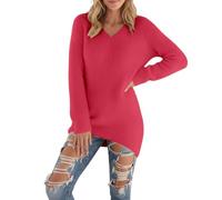 Générique Robe Sweat Femme Longue - Robe Pull Femme Chic Et | Sweat-Shirt Grande Taille Confort Haut En Tricot Oversize Manteau Hiver Chaud Sweatshirt À Manches Longues Top Col Roulé