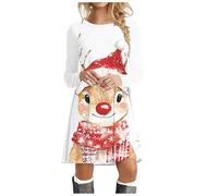 Générique Robe Sweat Robe Hiver Manches Longues Saison des Fêtes Aux Couleurs De Noël pour Les Repas De Fête Bonheur des Fêtes comme Un Cadeau La Maison À La Fête