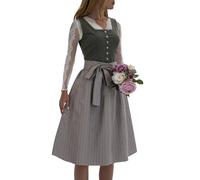Générique Robe Traditionnelle Dirndl pour Femme Tenues de Bière Costume Bavarois À Carreaux Robe Chemisier Femme Octoberfest Tenue Tyrolienne Traditionnelle Dirndl Deguisement Tyrolien