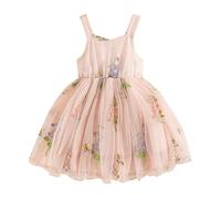 Générique Robe Tutu Bebe Fille Imprime Fleur sans Manches Nouveau Ne Soiree Fete Tenue Mignonne Douce Europeenne(18-24 Months)