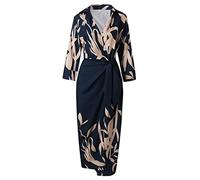 Générique Robe Velours Femme - Femmes Demi-Manches élégantes nouées Colorblock imprimé Fleuri Chemise Robe fête Festive ceinturée Robe Portefeuille Mini Jupe Courte Sexy Cuir