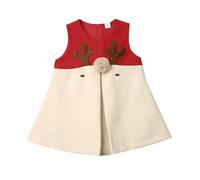 Générique Robes BéBé Fille, Robe Noel Bebe 1 Mois De VêTements De NoëL pour BéBé Fille Habit Pere Noel Cosplay Robe 3 Ans Ensemble | Mon 1er / 2e / 3e Anniversaire en Coton à Manches