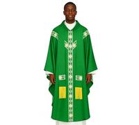 Générique Robes De Clergé Pour Hommes - Tenue d'Église Catholique avec Ruban | Tenue Religieuse Clergé Messe Père - Pour Prière Hommes Église Mariage Événements Séance Photo Fête Mascarades