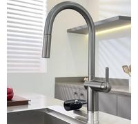 Générique Robinet de Cuisine Extractible avec Joint Torique en Laiton Pivotant à 360° Eau Chaude Et Froide - Gris