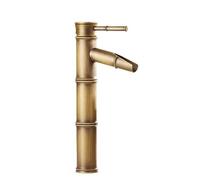 Générique Robinet de Salle de Bains Robinet de Lavabo Cascade Mitigeur de Lavabo Antique Robinet Cascade Antique pour Lavabo de Salle de Bain Mitigeur Monocommande en Laiton Antique - Haut