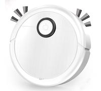 Générique Robot Aspirateur, Balayage Automatique Robot Aspirateur avec Balai, Navigation Intelligente, Evitement d'obstacles, Ultra - Mince et Silencieux, Adapté au des Sols Durs et Mous (Blanc)