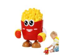 Générique Robot Dancing Toy Electric Doll - ABS | Music Light Moving Robot | French Fries Design Interactive Musical Dancing Figure Kids Toy Companion for Boys Girls Home Travel Birthday Gift Fun
