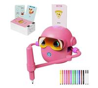 Générique Robot Dessin pour,avec 100 Cartes Jeu Interactif d'apprentissage de la Peinture Créative - Jouet Robot De Dessin pour Arts Et Artisanat - pour De Maternelle Garçons Filles Et La Famille