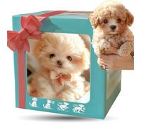 Générique Robot Dog for Adults, My Realistic Robot Puppy, Strokes Soft Educational Toy for Emotional Development, Play Dog That Can Run and Bark for Adults (C)