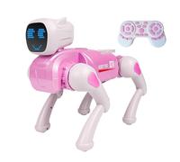 Générique Robot Dog - Interactive Voice Control Educational Toys, Intelligent Walking Robotic Dogs Pets for Kids Girls Home Travel Indoor Classroom Playground Garden Birthday Children's and Day