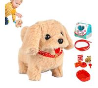 Générique Robot Dog, Realistic Robot Puppy That Acts Like A Real Puppy, Plush Interactive Electronic Stuffed Animal, Walking, Barking, Tail Wagging Pet for Kids and Adults, 17x15cm