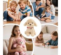 Générique Robot Puppy - 5.9 X 3.93 X 9.84 inches Realistic Robot Puppy | Heartwarming Active Moving Pet Plush Toy | Robotic Dog for Boys, Girls, Teens, Family, Friends Birthday