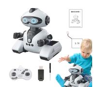 Générique Robot télécommandé pour, Jouet Robot pour garçons et Filles,Robot de détection Intelligent télécommandé avec Yeux LED - Jouet interactif de Programmation de chansons de Danse pour