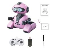 Générique Robot télécommandé pour, Jouet Robot pour garçons et Filles - Robots télécommandés avec Yeux LED pour Filles,Jouet interactif de Programmation de chansons de Danse pour