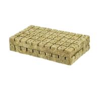 Générique Rock Wool - 2.5 Cm Soilless Grow Plugs | 100-Piece Plants Clone Rock Wool Cubes for Germination Seedling Propagation - Hydroponic Starter Sheet for Indoor Garden Greenhouse