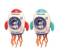 Générique Rocket Toy - 8 inch Rocket Doll for Music Play, Festival Fun with Lighted Projector Function, Interactive Toys for Kids, Boys, Girls, Family Party, Holiday, Indoor Events, Colorful