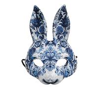 Générique Role-Playing Masque For Women | Creative Halloween Half Face Bunny Masque,Cosplay Costume Facias Cover For Halloween, Christmas, Easter, Carnival And Others