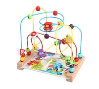 Générique Roller Coaster Bead Maze, Wooden Maze Toy, Toddler Sensory Track Toy, Interactive Table Activity for Kids Age 1-3, Hand-Eye Coordination & Fine Motor Development Play Tool, Transpo