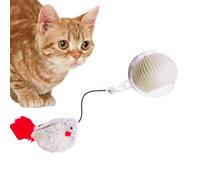 Générique Rolling Ball Cat Toys for Indoor Cats, Interactive Rolling Toys Moving Ball for Indoor Cat, Automatic Smart Teasing Cat Ball Fun Track for Dogs, Pets, Kittens, 3.15x2.56x2.2 inches