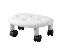 Générique Rolling Stool | Low Height Chair | Compact PP Roller Seat with Smooth Wheels & Anti-Scratch Base | 13.19 inches Wide Lightweight Seat for Beauty Salon Home Garage Craft & Medical Use