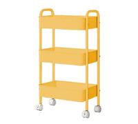 Générique Rolling Storage Cart, 3-Tier Movable Storage Organizer, Multifunctional Shelf Trolley for Kitchen, Bathroom, Office, Laundry Room, Art Supplies, Craft Tools