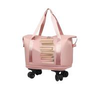 Générique Rolling Travel Bag, Luggage Suitcase, 15.6x39.62cm Scratch Resistant with Wheels 360° Swivel Spinner, Wet Dry Compartment Trolley, Travel Organizer for Shopping, Airport, Business