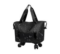 Générique Rolling Travel Bag, Luggage Suitcase, 15.6x39.62cm Scratch Resistant with Wheels 360° Swivel Spinner, Wet Dry Compartment Trolley, Travel Organizer for Shopping, Airport, Business