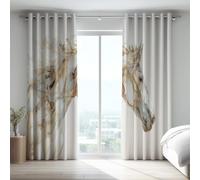 Générique Romantique Occultant Thermiques Économie d'Énergie Rose Nature Architecture Montagnes Anti Froid Rideau Rideaux esthétiques Microfibre pour Chambre d'enfant 117x175 CM (2 Panneaux)