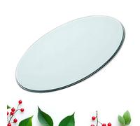 Générique Rond De Table en Verre Trempé, 45cm 68cm 80cm Plateau De Table Transparent, Plaque De Tables en Verre De Jardin Extérieur(88CM(34.6IN))