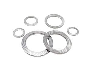 Générique Rondelle de blocage crantée à ressort à disque en acier inoxydable M8 A2-70 304, joint élastique moleté(50pcs M5)