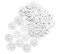 Générique Rondelles Galvanisées à 6 Trous en Fer Robuste pour Plaques de Plâtre, Fixation Fiable pour Murs et Plafonds, Assortiment de Rondelles Plates Métalliques, Usage Bricolage