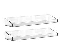 Générique Room Wall Shelves - Clear Organizer Display Rack | Kitchen Floating Shelves | Ideal for Makeup Book Decoration Perfume Bottle Action Figurine Doll Electronics Stationery Cosmetic Indoors