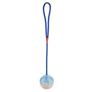 Générique Rope Ball, Dog Ball, Pet Ball with Rope, Squeaky Dog Toy, Bite Resistant Training Tool Ball Chew Toy Sturdy Material Enhances Playtime Easy to Use Family-Friendly Adds Fun Versatile Use