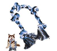 Générique Rope Dog Toys, Tough Tug War Toy Puppy, 35.43x1.97x1.97 inches, Toughs Pets, Interactive Chew Cotton Ropes, Teeth Cleaning Function for Medium and Large Breeds Playtime, Multicolor