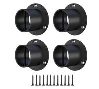 Générique Rope End Caps - 4pcs Stainless Steel Rope End Clips | 2inch Ropes Fence Brackets | Loop Ropes Supports Decorative Rôpe Fasteners Suitable for Rôpe Fences, Stair Railings, and Railing Kits