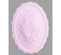 Générique Rosace de Plafond en PLÂTRE - Décoration Élégante pour Lustre, Suspension ou Plafonnier (40 * 30 cm)