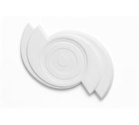 Générique Rosace de Plafond en PLÂTRE - Décoration Élégante pour Lustre, Suspension ou Plafonnier (50 * 85 cm)