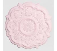 Générique Rosace de Plafond en PLÂTRE - Décoration Élégante pour Lustre, Suspension ou Plafonnier (55 cm)