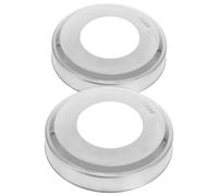 Générique Rosaces en Acier Inoxydable 102x51 Mm, Lot de 2 Plaques de Protection pour Échelle de Piscine Creusée, Capuchons Décoratifs Résistants à L’Usure pour Mains Courantes de Spa