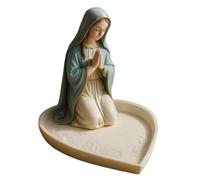 Générique Rosary Display Stand, Catholic Prayer Beads Holder, 4.72x2.36 Inches Vintage Religious Ornament, Decorative Desktop Rack, Ideal for Nightstand, Bookshelf, Bedroom, and Altar