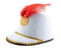 Générique Rose Ado Hat Cos Guard Hat Drum High Top Cap Bonnet Nuit Satin Boucle (White, One Size)